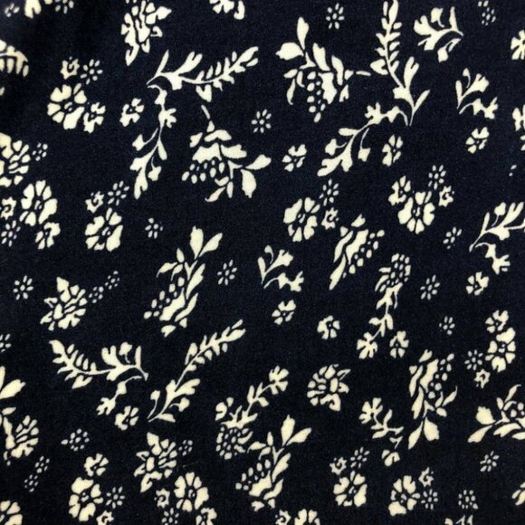 Vince Camuto Navy Ditsy Floral Liberty geometric Print ruffle midi dress S - Picture 11 of 16